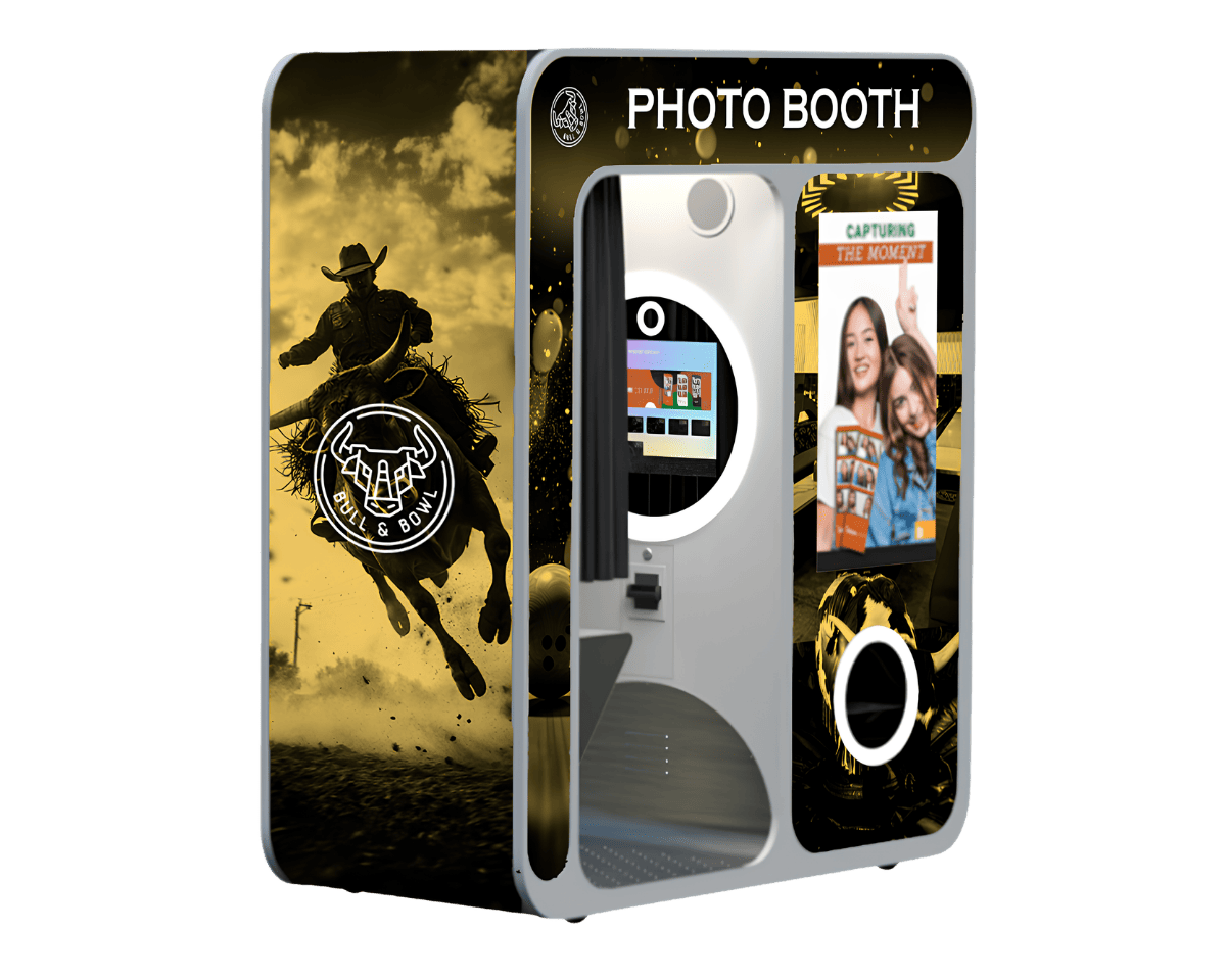 Photoma booth with Bull & Bowl wrap